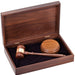 10" Walnut Gavel and 4" Sounding Block