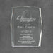 Crystal Rectangle Award with beveled edges