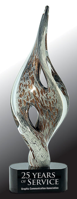 Spire Twist Art Glass Award