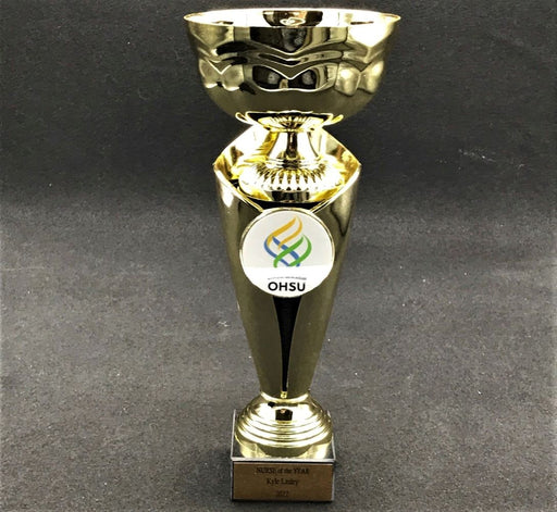 Gold Trophy Cup with 2" Color Insert Holder