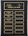 Black Finish Perpetual Plaque