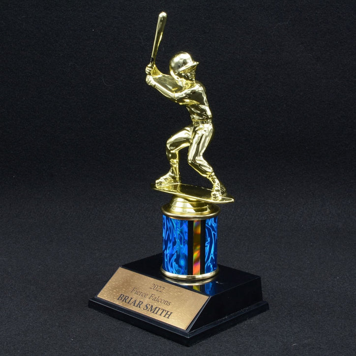 Boy Junior Baseball Trophy with 2" Column