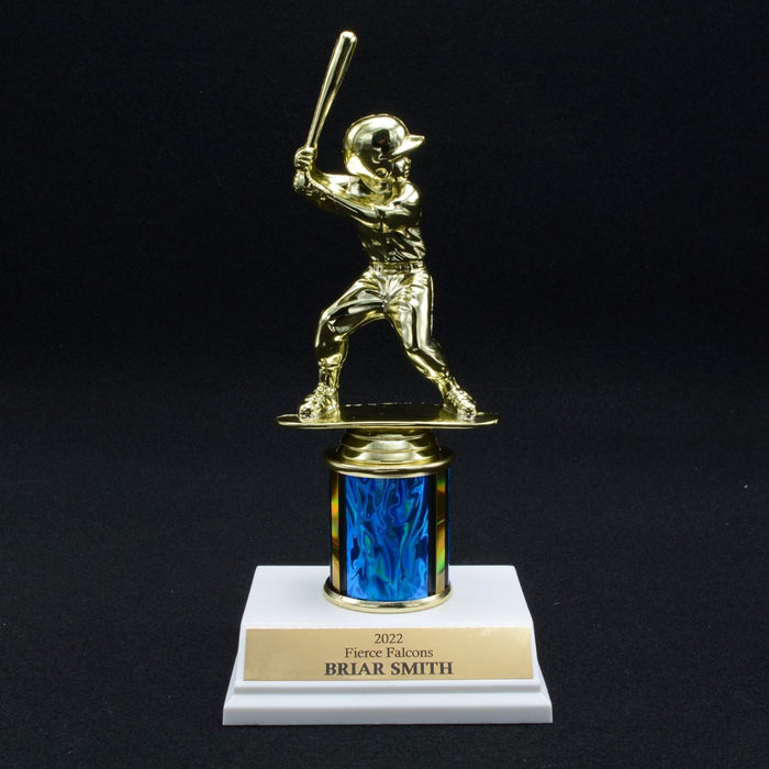 Boy Junior Baseball Trophy with 2" Column