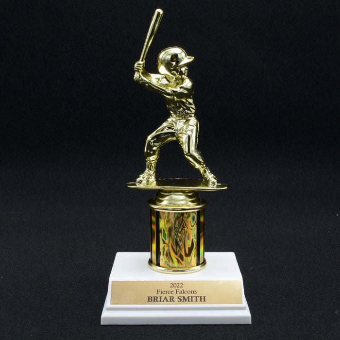 Boy Junior Baseball Trophy with 2" Column