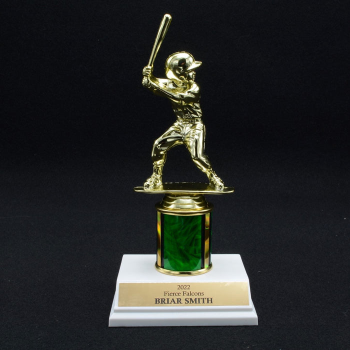 Boy Junior Baseball Trophy with 2" Column