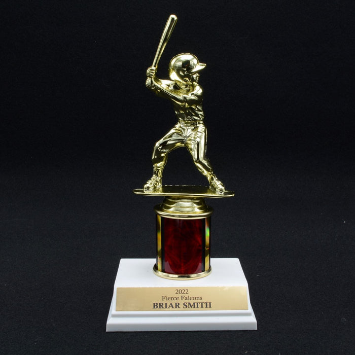 Boy Junior Baseball Trophy with 2" Column