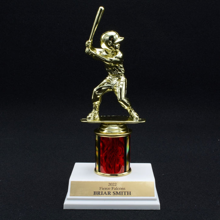 Boy Junior Baseball Trophy with 2" Column