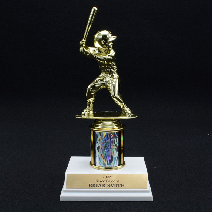 Boy Junior Baseball Trophy with 2" Column