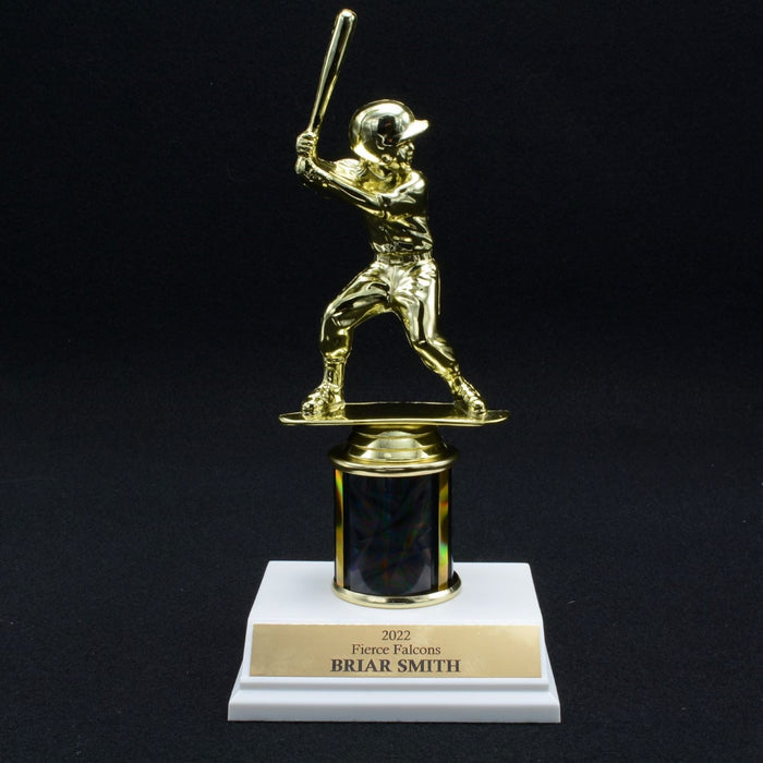 Girl Junior Baseball Trophy with 2" Column