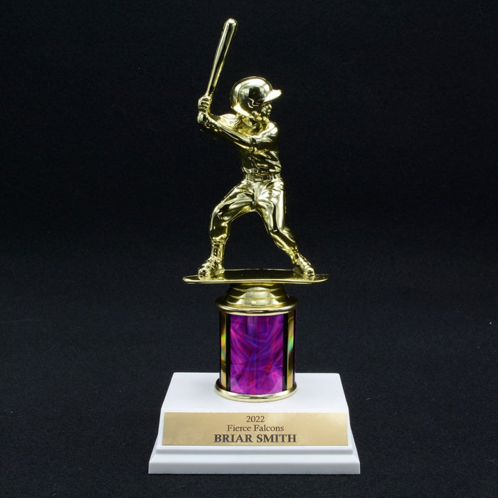 Girl Junior Baseball Trophy with 2" Column