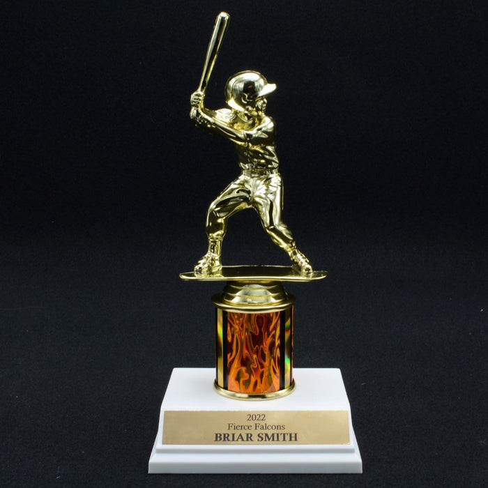 Girl Junior Baseball Trophy with 2" Column