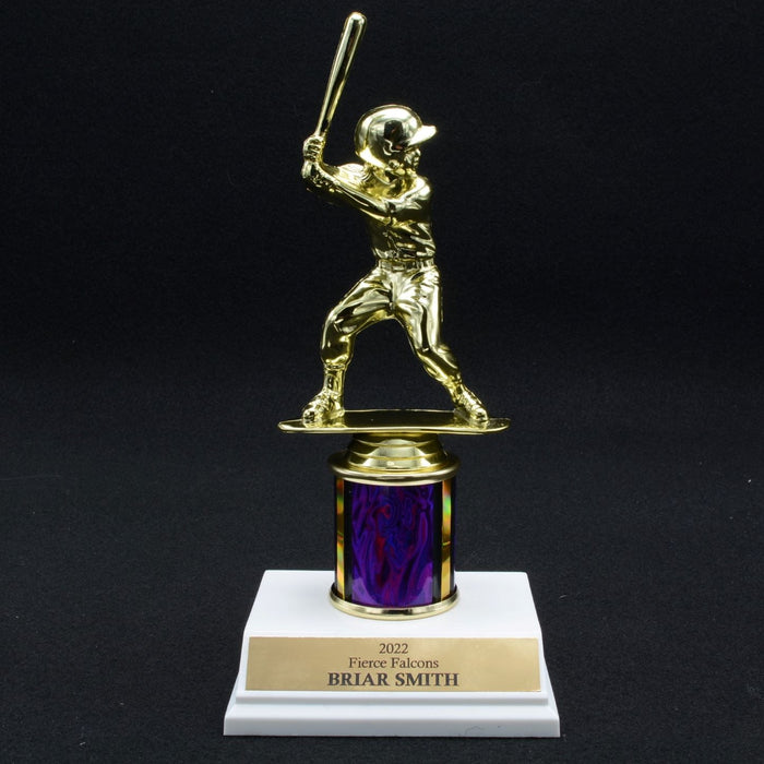 Girl Junior Baseball Trophy with 2" Column