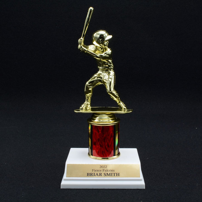 Girl Junior Baseball Trophy with 2" Column