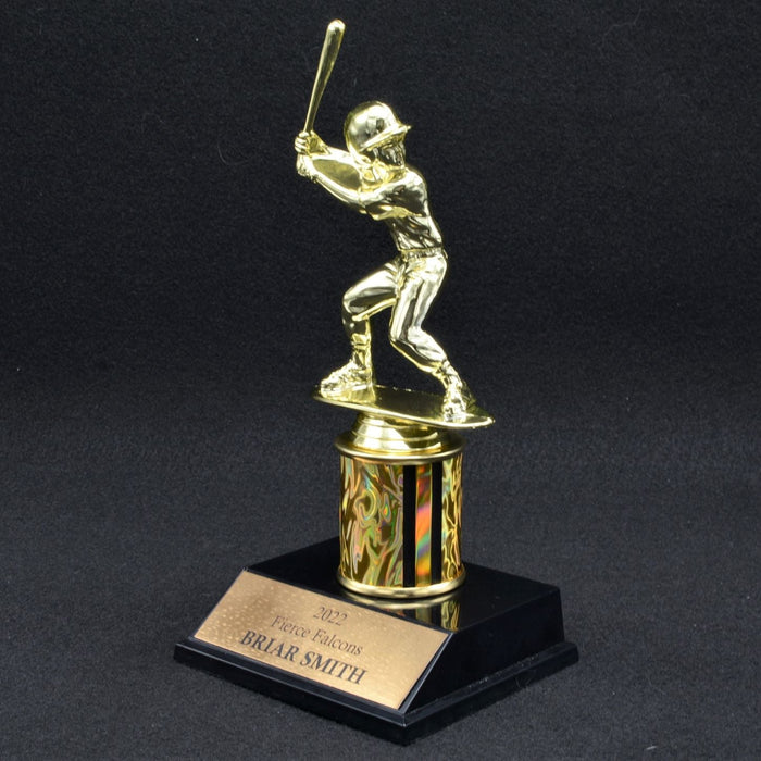 Boy Junior Baseball Trophy with 2" Column