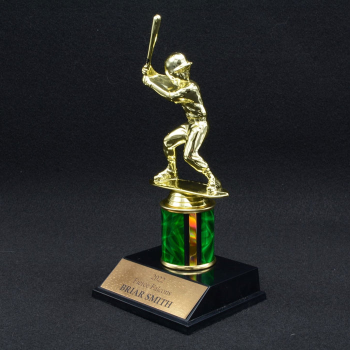 Girl Junior Baseball Trophy with 2" Column