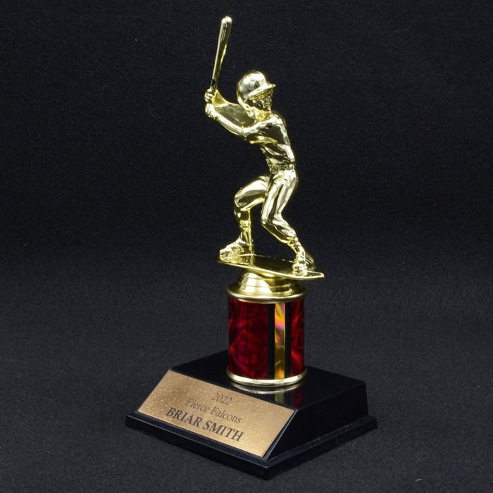 Girl Junior Baseball Trophy with 2" Column