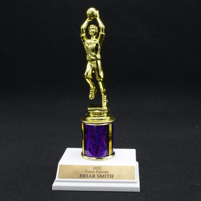 Boy Junior Basketball Trophy with 2" Column