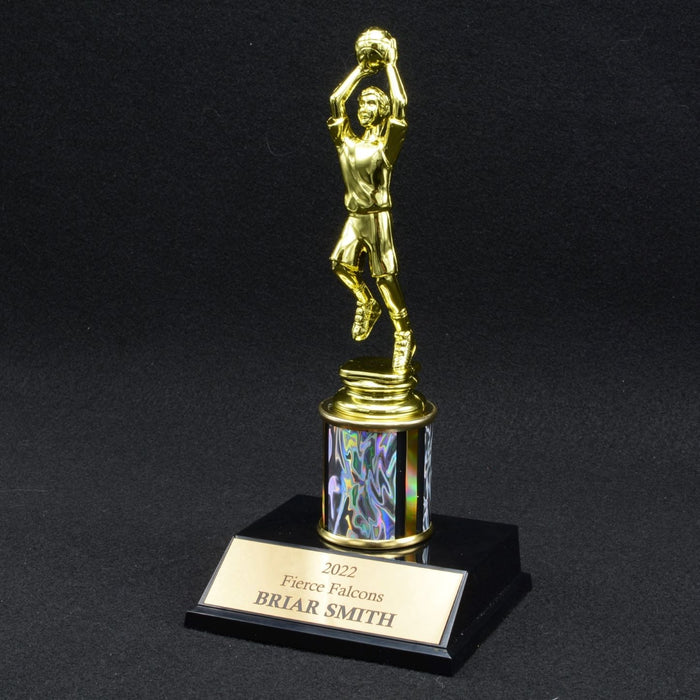 Boy Junior Basketball Trophy with 2" Column