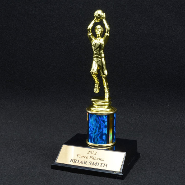 Girl Junior Basketball Trophy with 2" Column