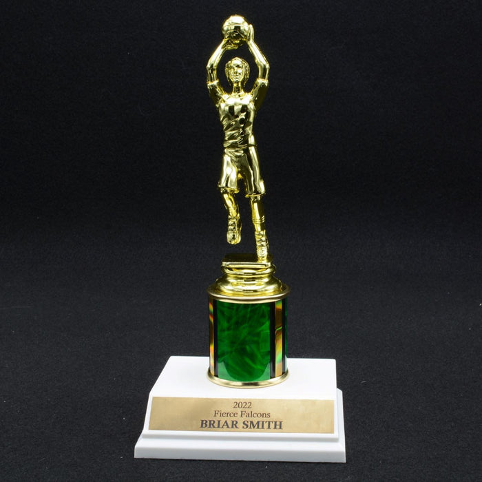 Girl Junior Basketball Trophy with 2" Column