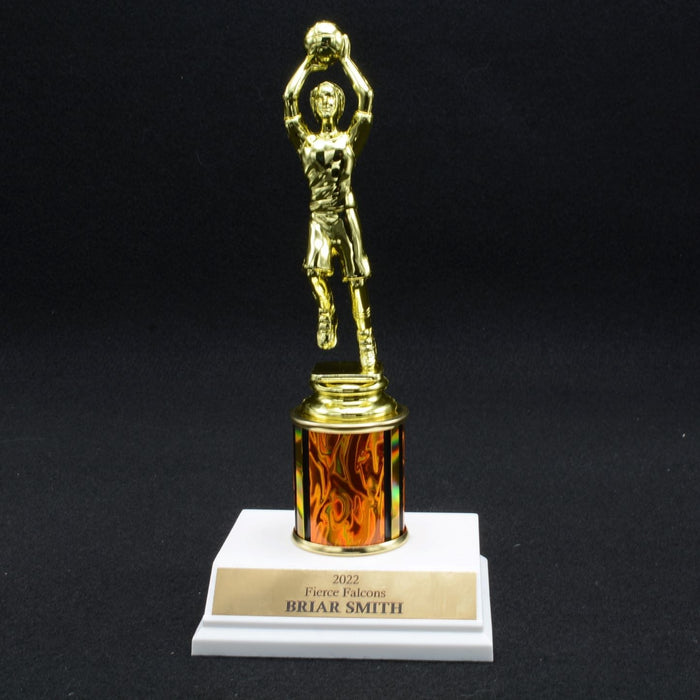 Girl Junior Basketball Trophy with 2" Column