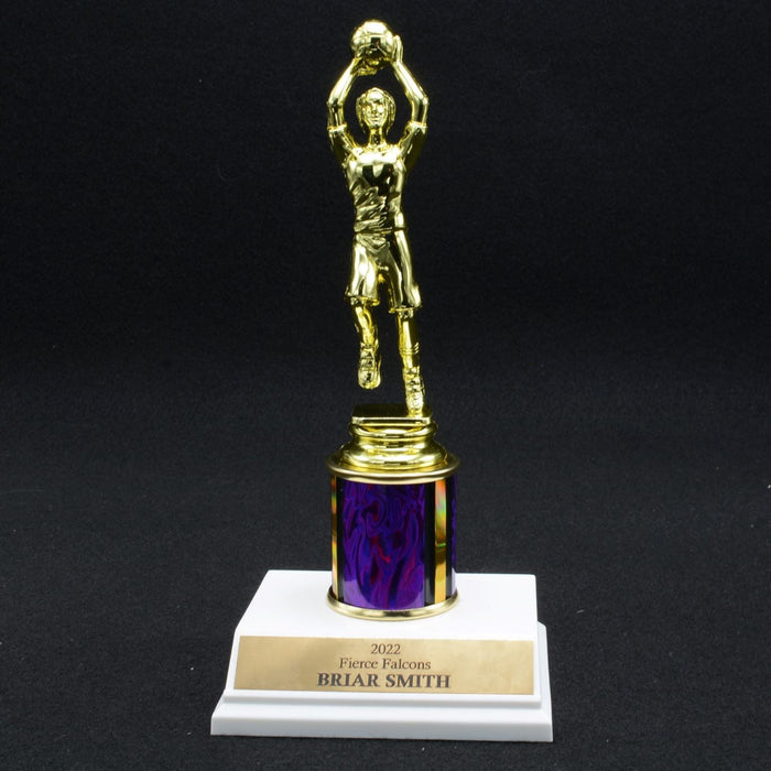 Girl Junior Basketball Trophy with 2" Column