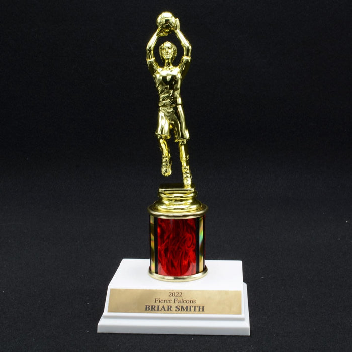 Girl Junior Basketball Trophy with 2" Column