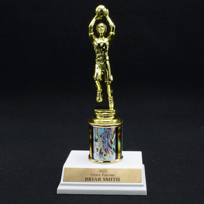 Girl Junior Basketball Trophy with 2" Column