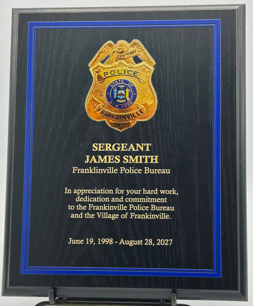 Economy Black Oak PB Plaque with Full Color Printing