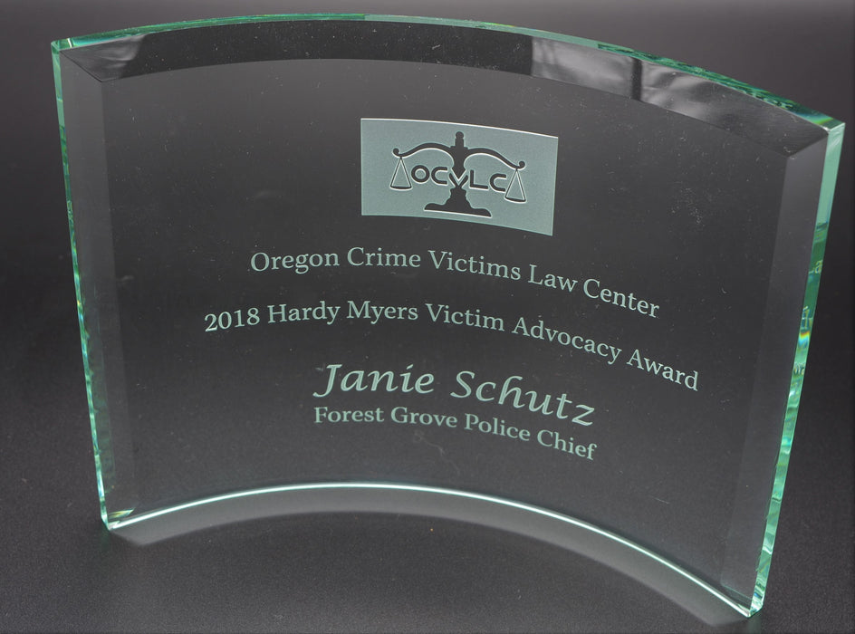  Thick Jade Beveled Glass Crescent (2 Sizes)