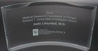 Curved Clear Crystal Award