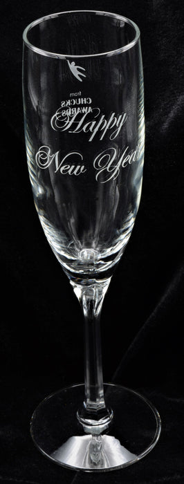 Clear Champagne Flute Glass - 6 oz