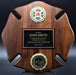 Maltese Cross Genuine Walnut with 2 Emblems