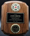 Notched Barrel Plaque Genuine Walnut with 2 Emblems