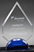 Arrowhead Crystal Award on Sapphire Blue Base