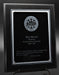 Textured-Silver Black Economy Plaque 