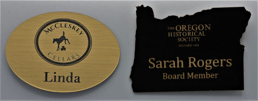 Custom Shaped Name Badges