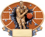 Xplosion 3D Oval Resin Basketball Plaque Male