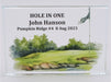 Crystal Golf Hole-in-One Plaque