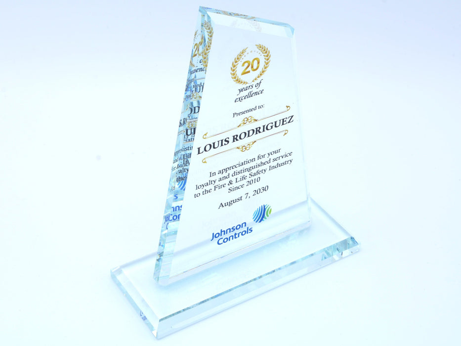 Glacier Crystal Award on Crystal Base