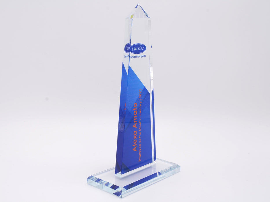 Obelisk Crystal Award on Crystal Base