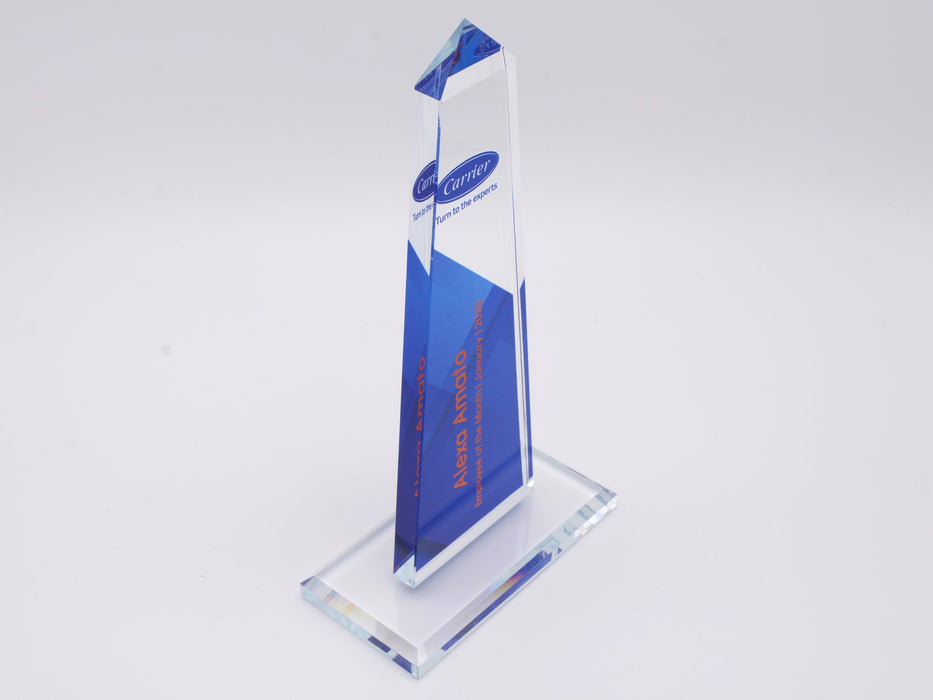 Obelisk Crystal Award on Crystal Base