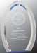 Blue Oval Halo Acrylic Award