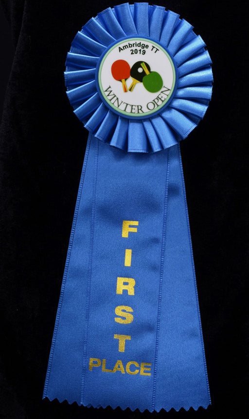 Rosette Stock Insert Ribbon - First Place