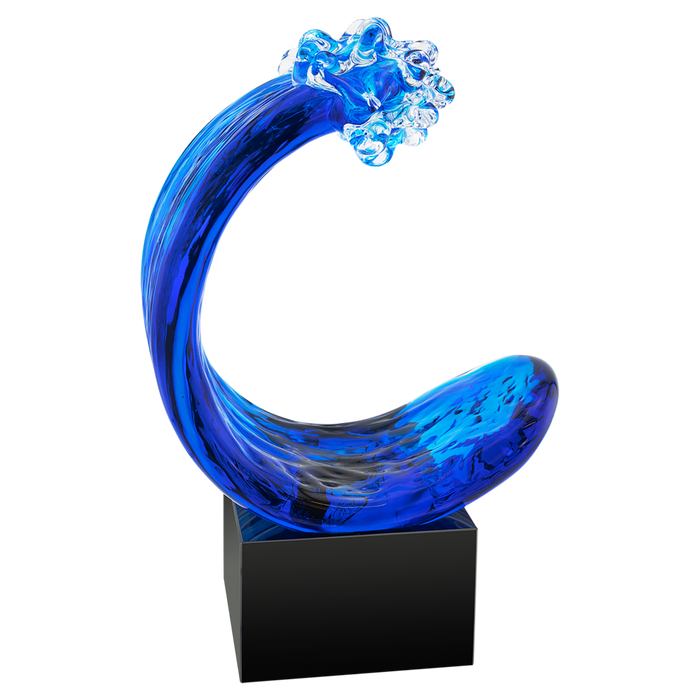 Blue Wave Art Glass