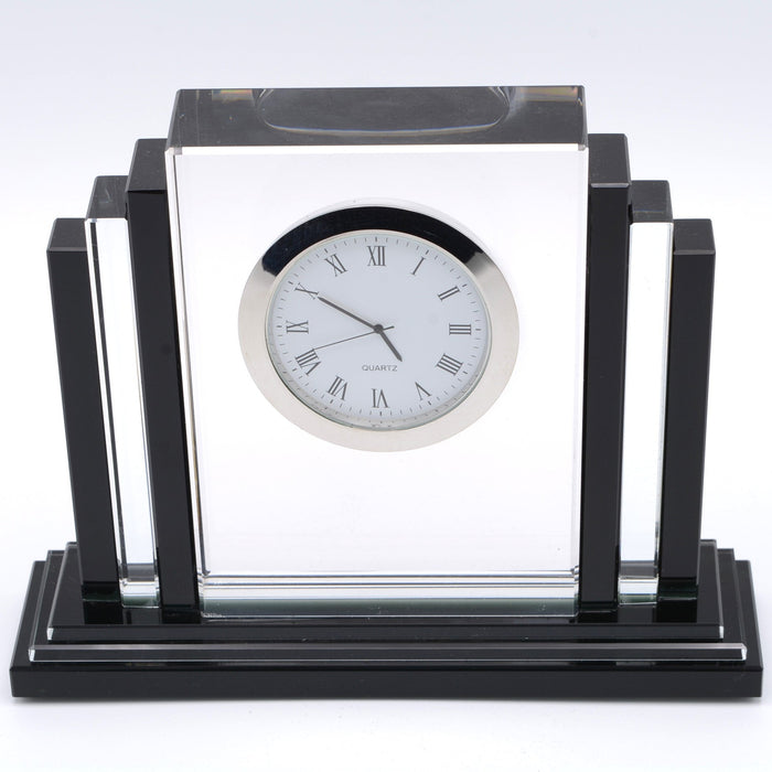 Clear / Black Crystal Clock