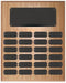 Oak Finish 24 Plate Perpetual Plaque