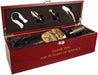 Rosewood Finish Single Wine Box Gift Set with Tools