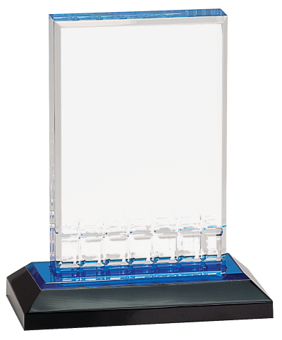 Mirage Blue Impress Acrylic Award