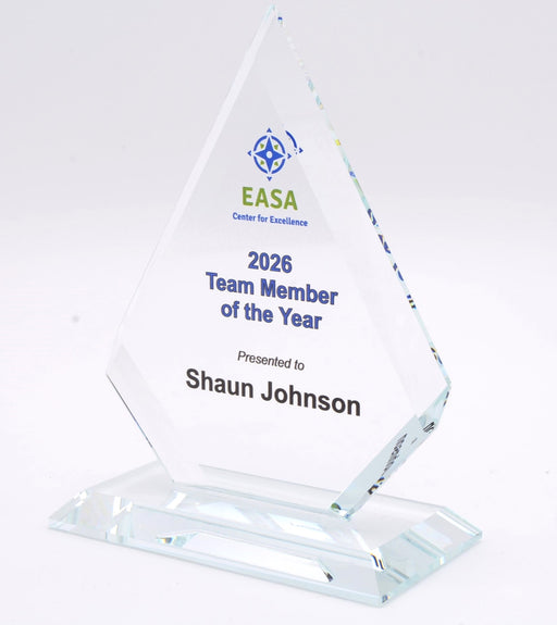 Max Diamond Award Clear Glass